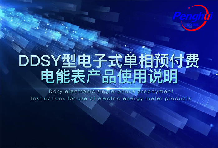 鹏辉DDSY电子式单相预付费电能表使用说明